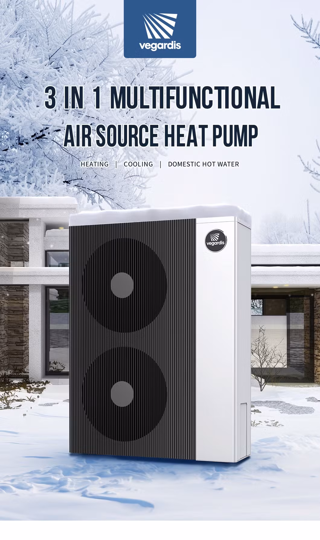 Bơm nhiệt không khí 12kw cho nhà chung cư - Sản xuất theo yêu cầu tại Trung Quốc hình ảnh 12-description