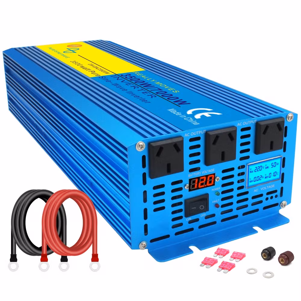 Vận hành liên tục của bộ biến tần Evergrn 3kw 3000W 3500W 7000W với ổ cắm Au 12V đến 220V hình ảnh 12-description