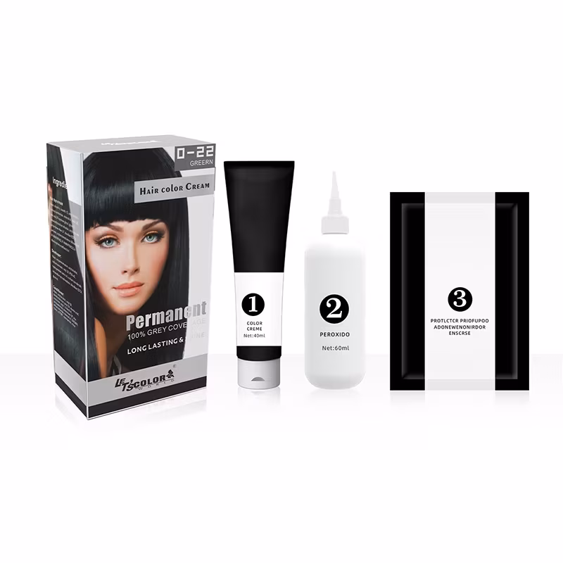 Kem nhuộm tóc vĩnh viễn không gây kích ứng da, phù hợp cho salon và sử dụng tại nhà. Giúp phủ tóc bạc hoàn hảo hình ảnh 12-description