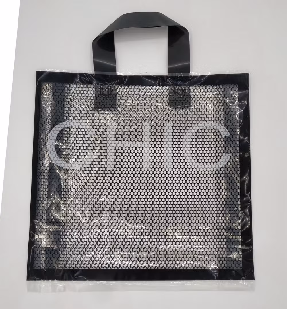 Túi mua sắm có tay cầm làm từ nhựa LDPE và HDPE cắt die hình ảnh 12-description