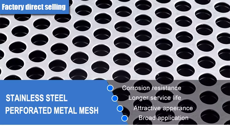 Lưới loa tròn làm từ thép không gỉ, có lỗ perforated hình ảnh 12-description