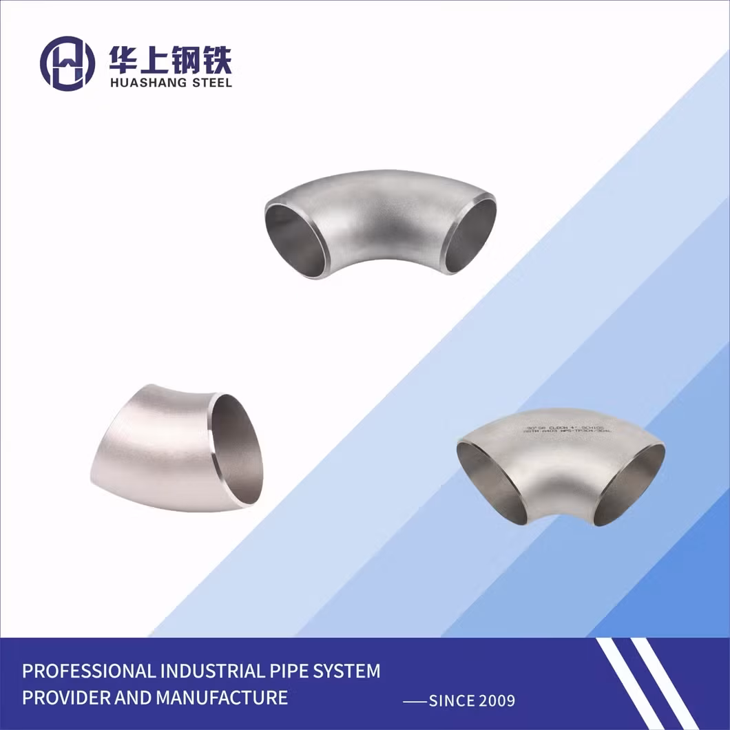 Phụ kiện hàn mặt bích SUS304 316 không gỉ Bw Lr 90 độ Sch10 Sch40 - Khớp nối không hàn cho ống không gỉ hình ảnh 12-description