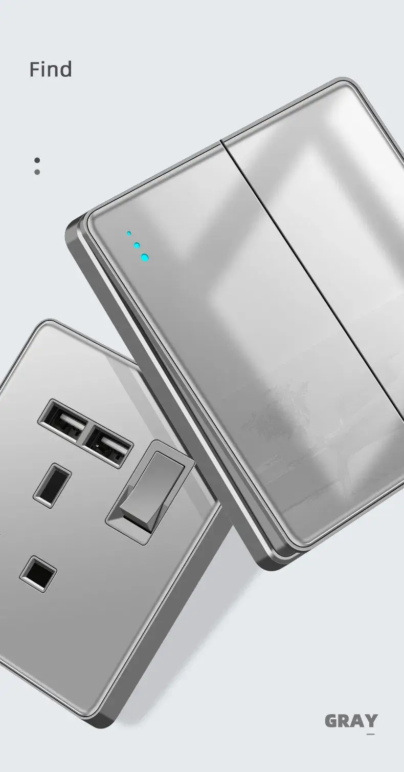 Tiêu đề mới: Ổ cắm điện tường loại C với tính năng sạc USB và cấp nguồn điện hình ảnh 20-description