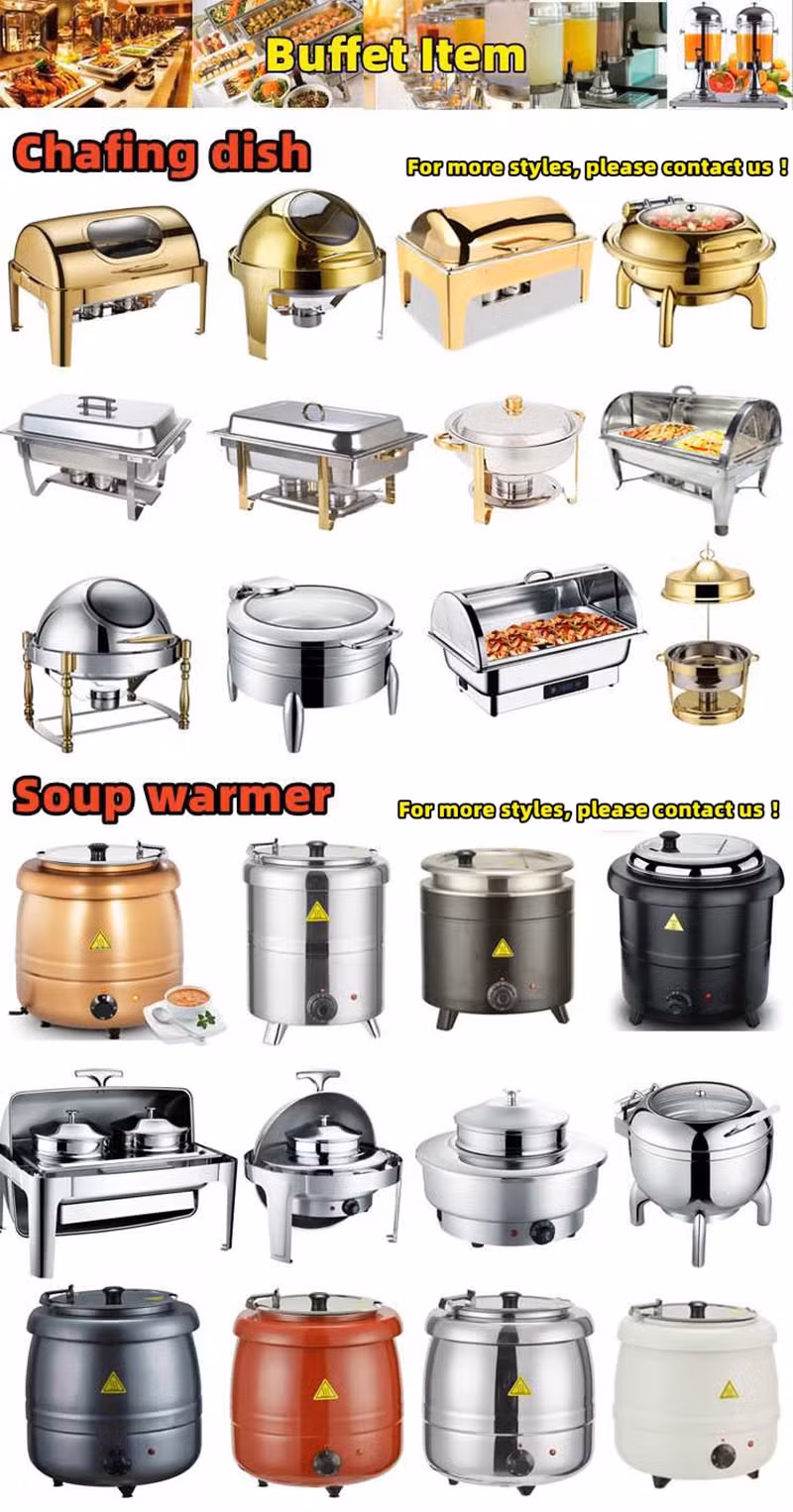 Thiết bị tiệc buffet hiện đại dành cho nhà hàng khách sạn, bao gồm nắp bản lề treo móc và chén giữ nhiệt kiểu Ấn Độ cho đám cưới hình ảnh 13-description