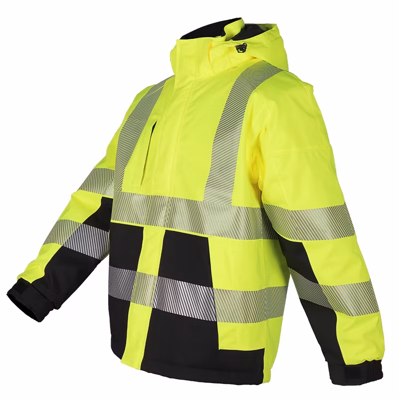 Áo khoác bảo hộ chống cháy với chất liệu cotton fluorescent và kẹp cotton phù hợp cho mùa thu đông hình ảnh 13-description