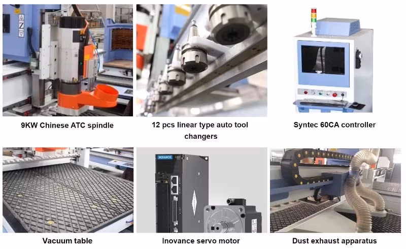 Đặt hàng gia công CNC 1530 cho dịch vụ cắt gỗ và khoan hình ảnh 13-description