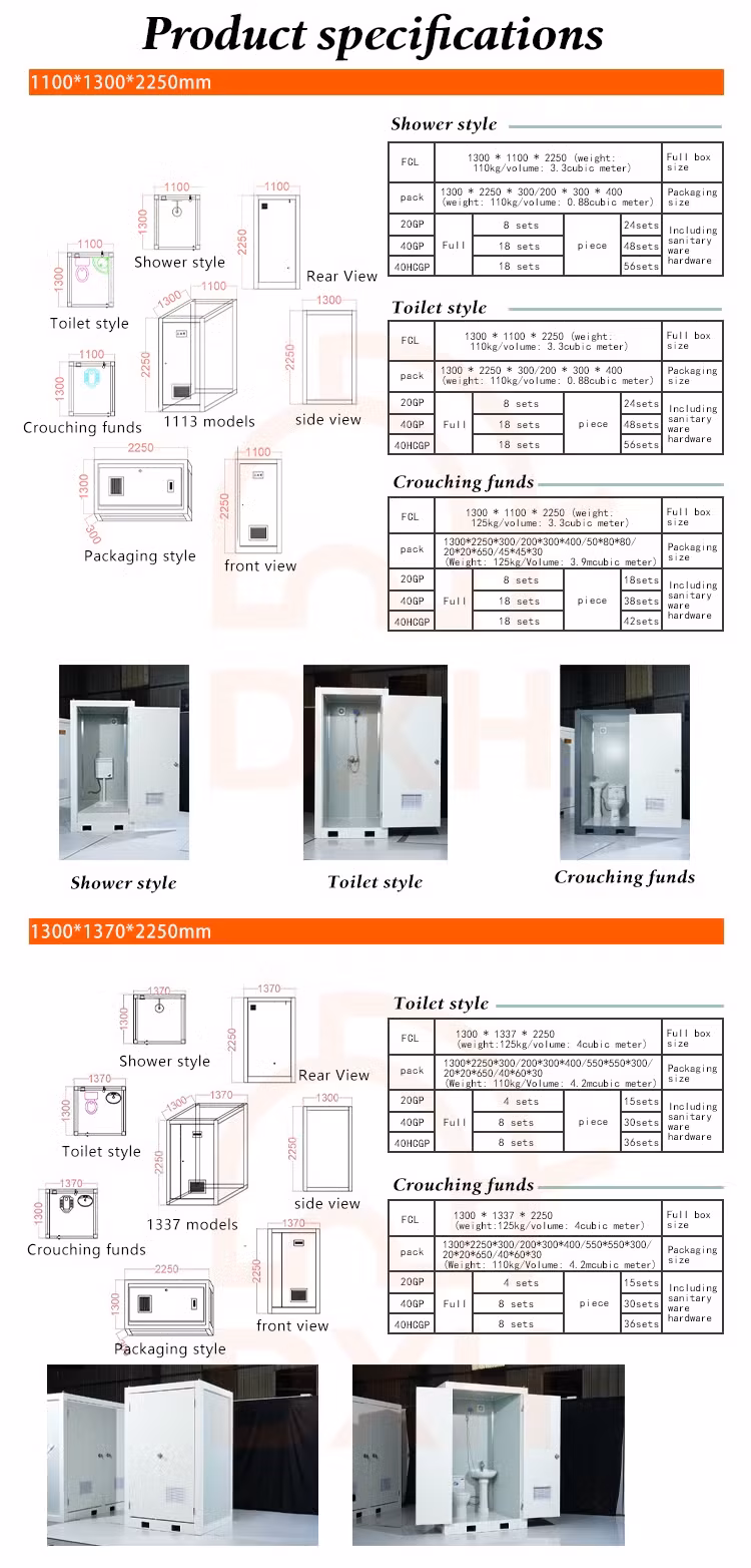 Bảng Sandwich Hiện Đại 10FT và 20FT: Giải Pháp Di Động Cho Công Viên Thương Mại và Xây Dựng Nhà Vệ Sinh Container 15FT hình ảnh 14-description