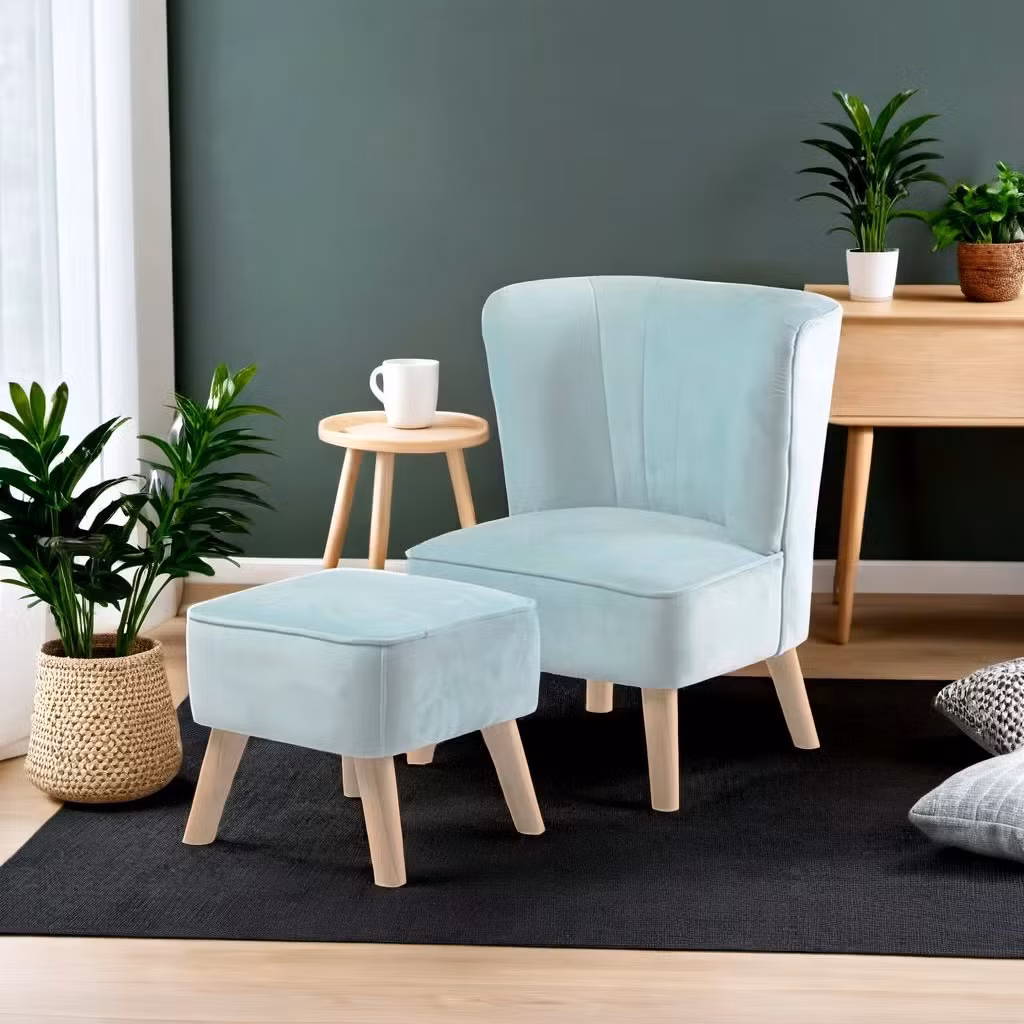 Bộ ghế sofa vỏ sò cho trẻ em với đệm êm ái và khung gỗ phổ biến cho gia đình hình ảnh 14-description