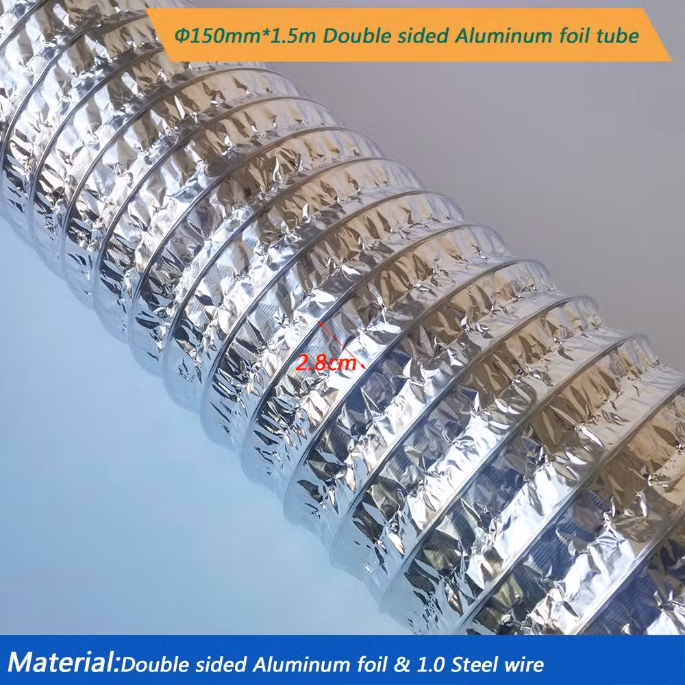 Ống linh hoạt thông gió cho thiết bị máy sấy quần áo PVC HAVC hình ảnh 14-description