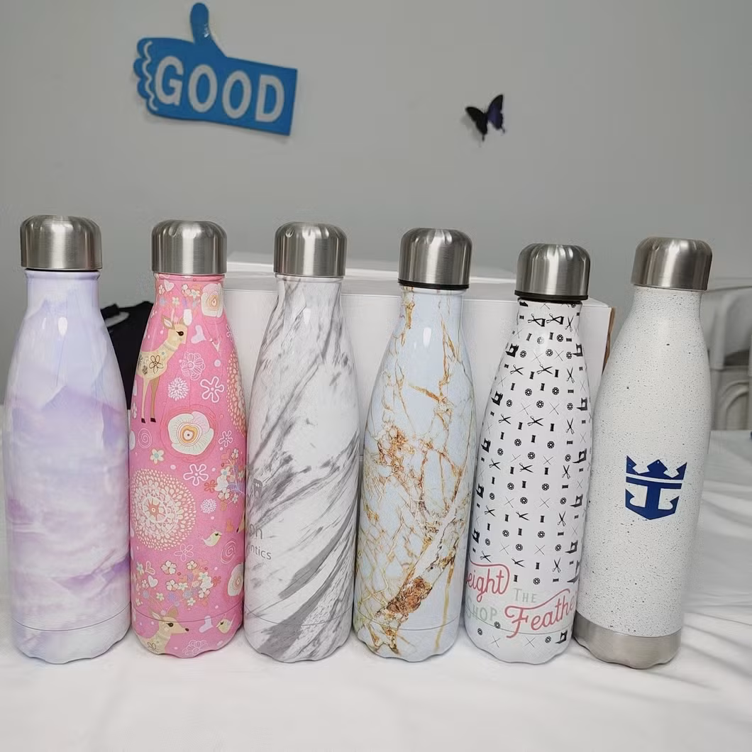 Bình giữ nhiệt hai lớp logo tùy chỉnh 500ml 750ml cách nhiệt, hình dạng cola thép không gỉ hình ảnh 14-description