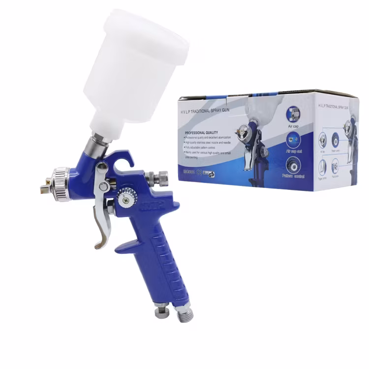 Súng phun sơn mini HVLP khí nén với 0.5mm, 0.8mm, 1.0mm và 125ml cốc sơn hình ảnh 14-description