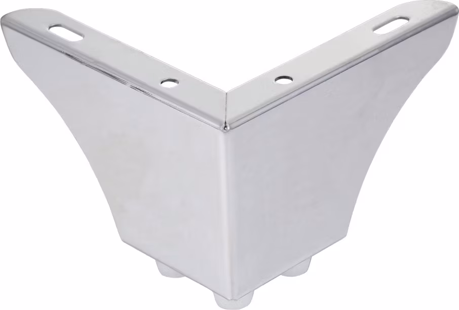 Bàn góc nội thất cổ điển từ sắt và chrome, phù hợp với ghế sofa hình ảnh 14-description