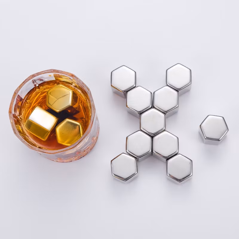 Khối đá lạnh thép không gỉ tùy chỉnh - phụ kiện trang trí quầy bar hình ảnh 14-description