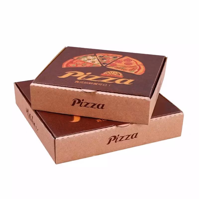 Hộp pizza in logo theo yêu cầu, thiết kế hình chữ nhật, an toàn với môi trường, hộp pizza đựng để mang về hình ảnh 14-description