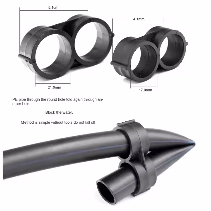 Đầu nối ống nhựa micro tưới nước 90 độ, tiện lợi cho phụ kiện tưới nước ngoài trời hình ảnh 14-description