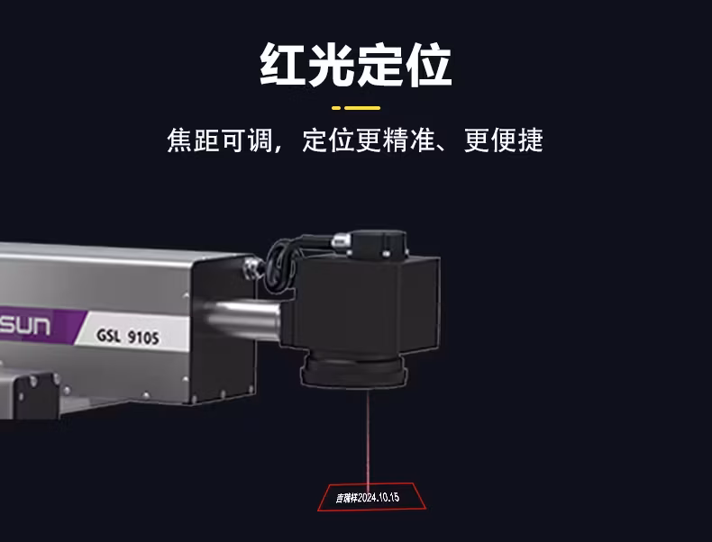 Máy mã hóa laser bay quang học áp dụng công nghệ tia cực tím cho nắp nhựa PE PP trong quy trình đóng gói hình ảnh 14-description