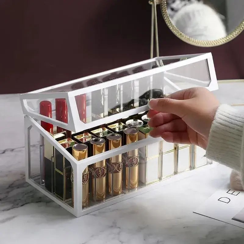 Tiêu đề mới: Kệ đựng son môi cao cấp bằng kính trong suốt từ nhà cung cấp uy tín