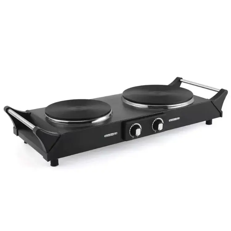 Bếp điện đôi công suất lớn phù hợp cho gia đình, thuận tiện sử dụng và dễ dàng vệ sinh
