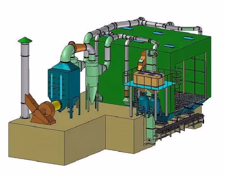 Máy phun cát không khí tự động cho quá trình khắc thủy tinh trên chai hình ảnh 15-description
