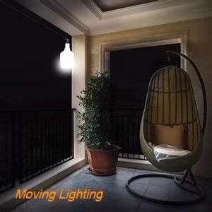 Bóng đèn LED năng lượng mặt trời 50W với chip LED độ sáng cao và thiết kế đỉnh phẳng cho kho bãi, cắm trại và chợ đêm hình ảnh 15-description
