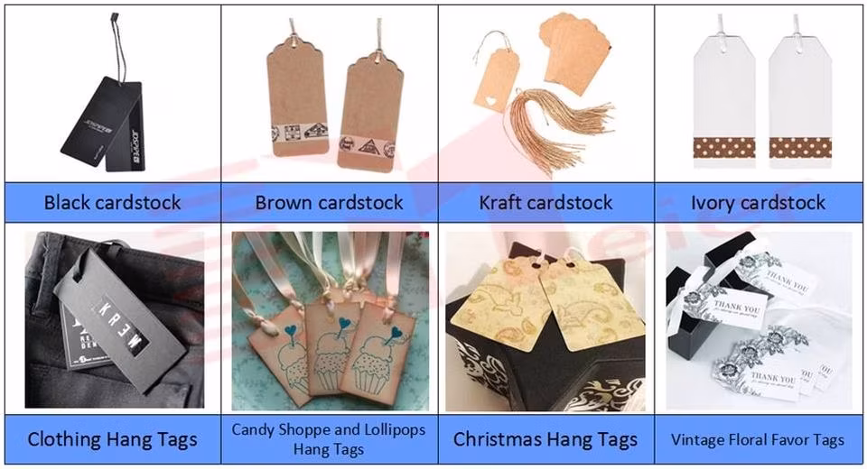 Nhãn treo quần áo từ giấy tái chế kích thước đa dạng hình ảnh 15-description