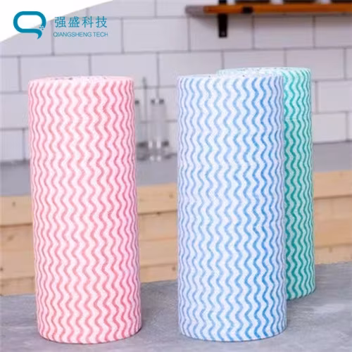 Vật liệu không dệt chọc kim cho khăn lau vệ sinh với thiết kế điểm nhấn hình ảnh 15-description