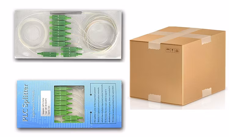 Bộ chia sợi quang mini thép FTTH 1X2 1X4 1X8 1X16 Fbt Copuler 0.9mm 2way 4way 8way PLC hình ảnh 15-description