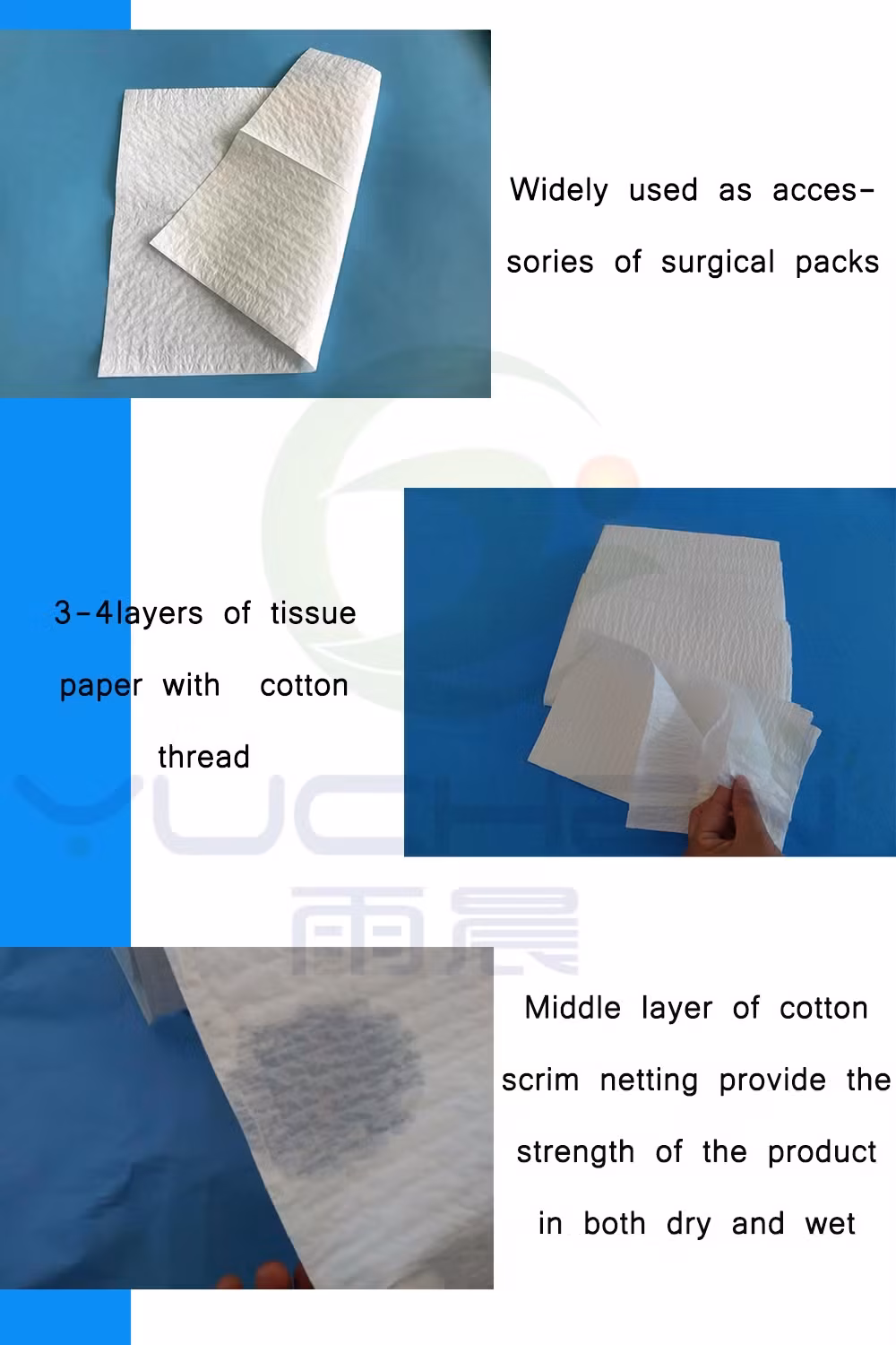 Giấy lau tay mềm mại phù hợp cho các ứng dụng y tế hình ảnh 15-description