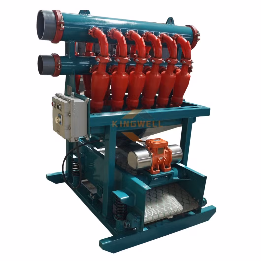 Bộ tách hydrocyclone mới API Swaco với các linh kiện chính bao gồm bơm bùn, bánh răng, bạc đạn và động cơ hỗ trợ hoạt động khoan dầu hình ảnh 15-description