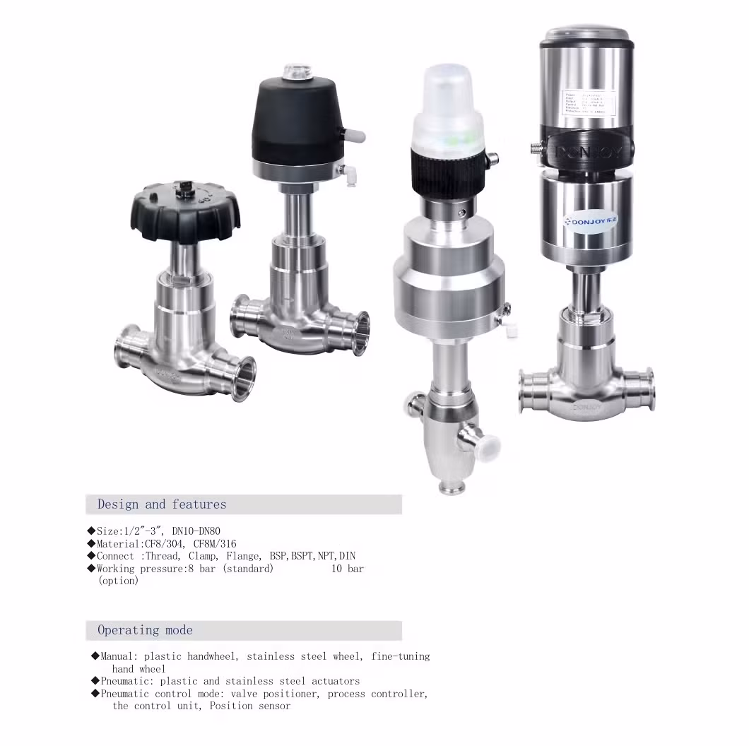 Van dừng điều khiển bằng khí sử dụng vật liệu SS316L cao cấp hình ảnh 15-description