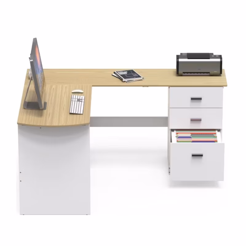Bàn học từ gỗ phong cách cho văn phòng tại nhà và phòng khách hình ảnh 15-description