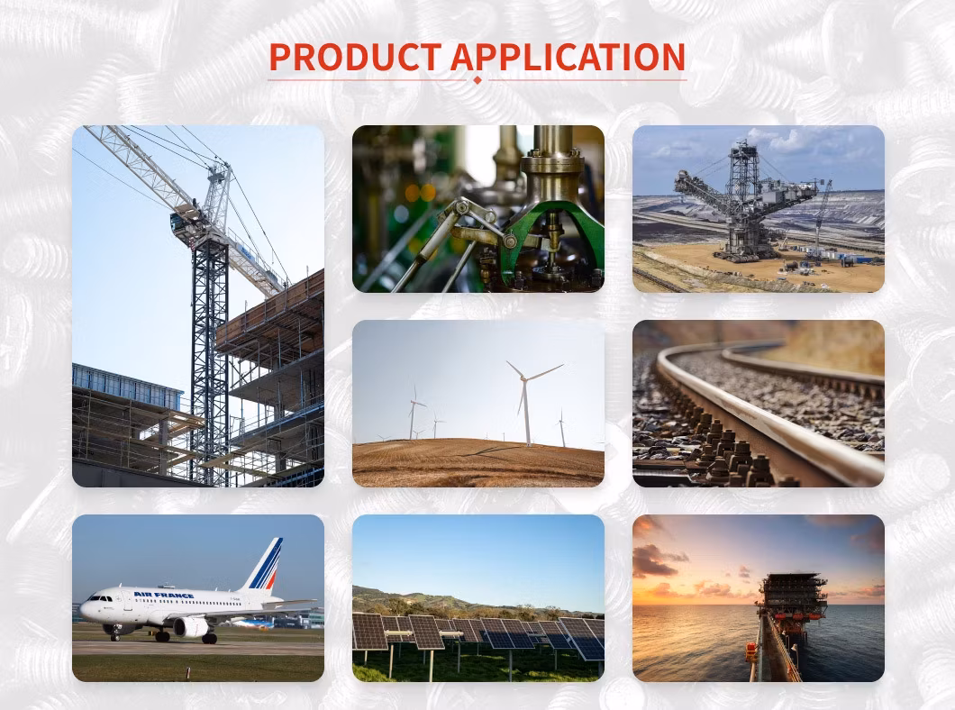Bu lông xe ngựa DIN603 4.8, 6.8, 8.8, 10.9, 12.9 chất lượng cao từ thép carbon và không gỉ hình ảnh 15-description