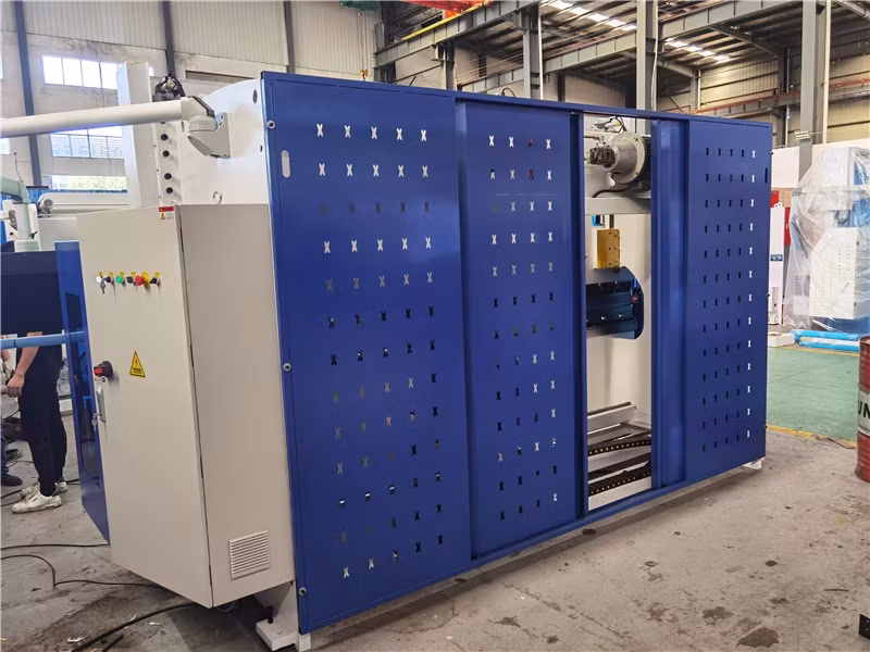 Thiết bị máy uốn kim loại thủy lực CNC 250ton/ 4000mm 4+1 trục với bộ điều khiển Delem hình ảnh 15-description
