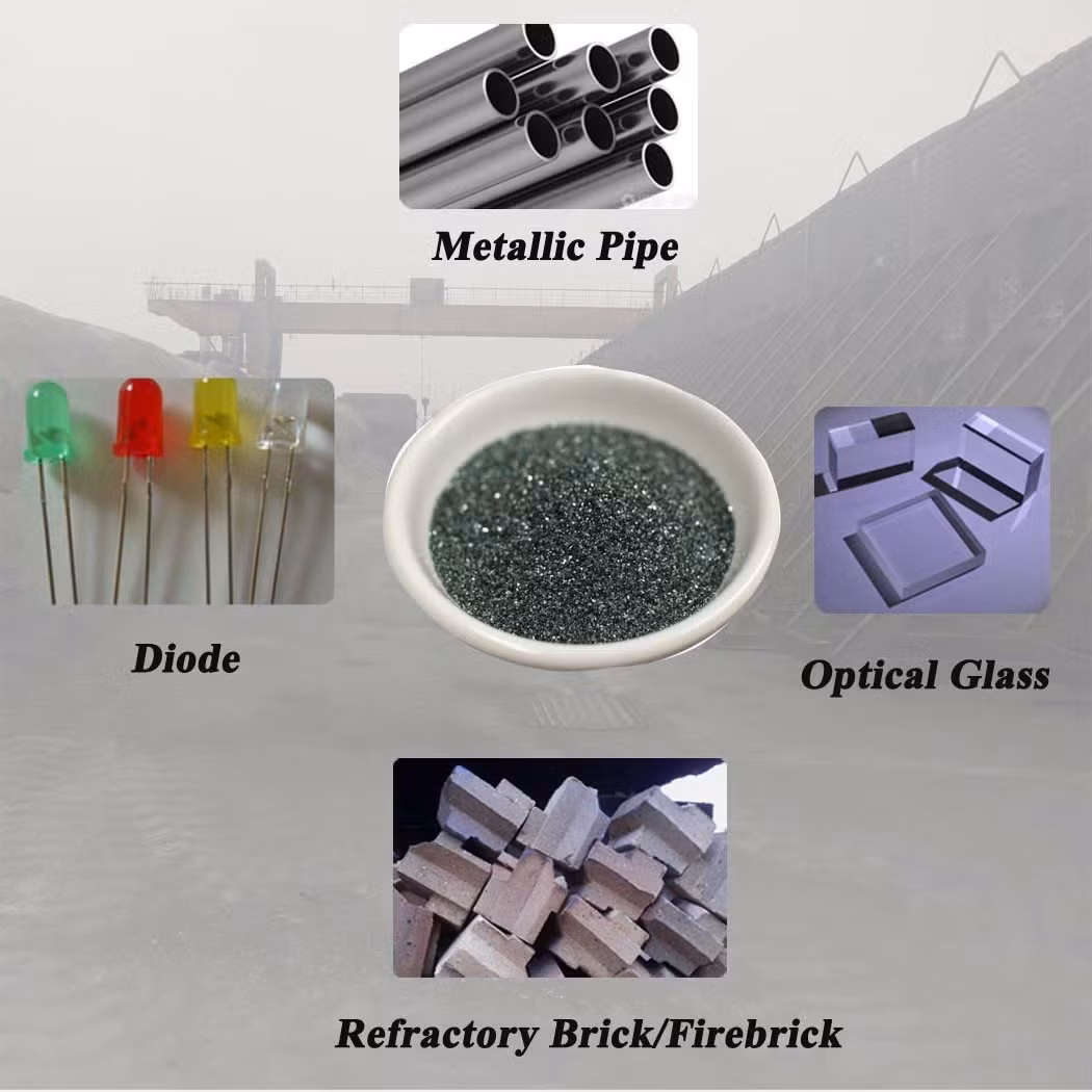 Đánh bóng kính quang học với vật liệu mài mịn hạt silicon carbide xanh 98% chất lượng cao 80/100/120 hình ảnh 15-description