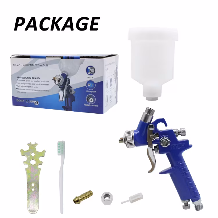 Súng phun sơn mini HVLP khí nén với 0.5mm, 0.8mm, 1.0mm và 125ml cốc sơn hình ảnh 15-description