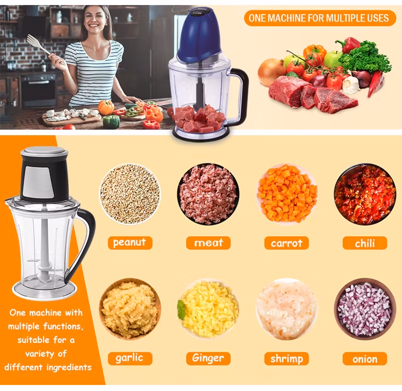Máy xay thực phẩm điện chống quá nhiệt cho rau củ và thịt, đảm bảo an toàn hình ảnh 16-description
