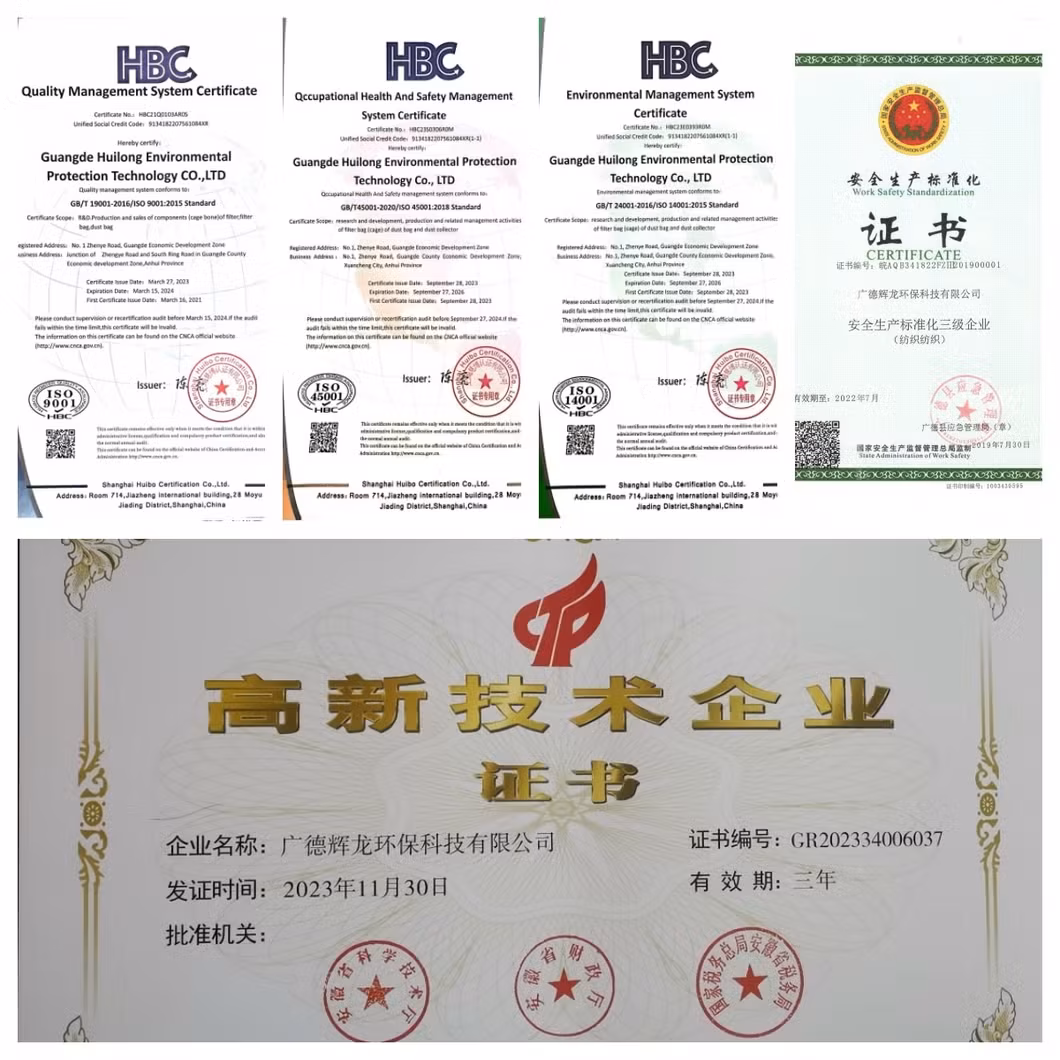 Chất lượng cao: Túi lọc bụi polyester nặng HL cho ứng dụng công nghiệp hình ảnh 16-description