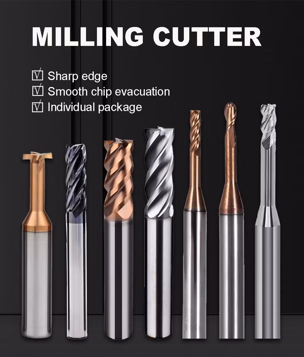 Dụng cụ mài Wyk Carbide: Lựa chọn hoàn hảo cho việc cắt thép và bộ phận thép không gỉ trên máy phay CNC và dao cắt CNC hình ảnh 16-description