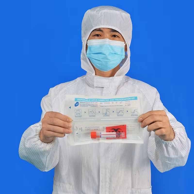 Bộ thu mẫu y tế chất lượng cao, tăm bông nylon kháng khuẩn, tiện lợi cho việc lấy mẫu họng, miệng và mũi hình ảnh 16-description