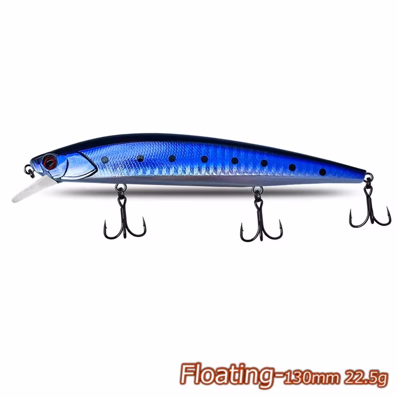 130mm/22.5g Mồi Cứng Cho Câu Cá Nổi hình ảnh 16-description