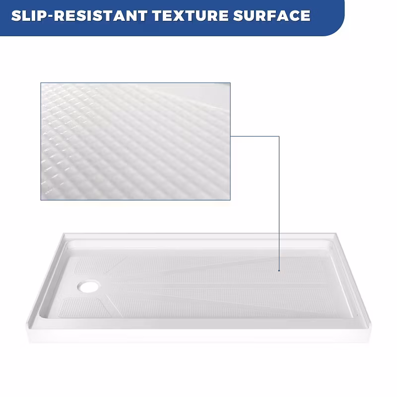 Bồn tắm acrylic chống trượt, thiết kế đứng hình chữ nhật cho phòng tắm cao cấp hình ảnh 16-description