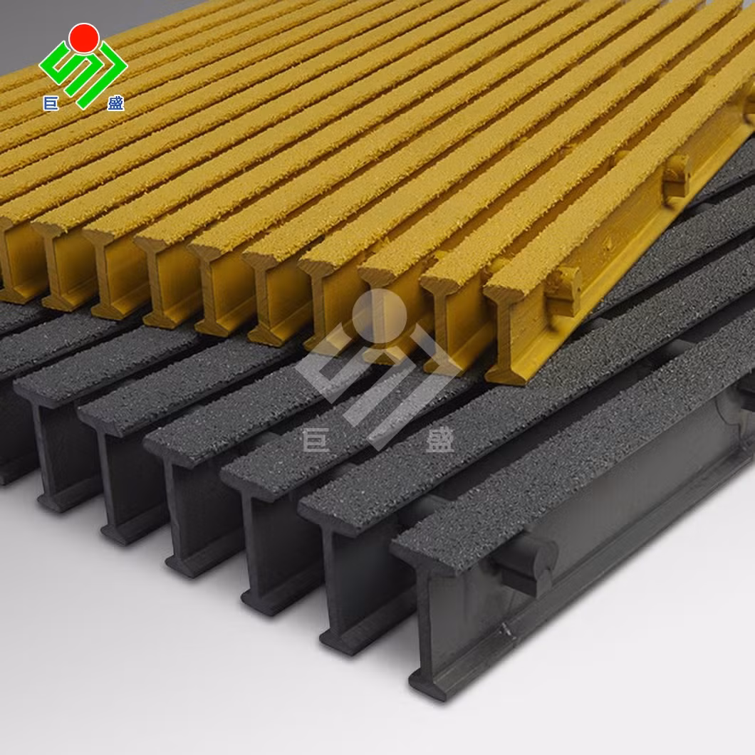 Nắp cống màu vàng 1000 mm X 2000 mm - Có sẵn các kích thước 3' X 10' / 4' X 8' / 4' X 12' - Tấm grating FRP 12mm cho ứng dụng bậc thang hình ảnh 16-description