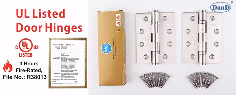 Bản lề cửa gỗ chống cháy bạc mờ với thiết kế bi bạc bền bỉ hình ảnh 16-description