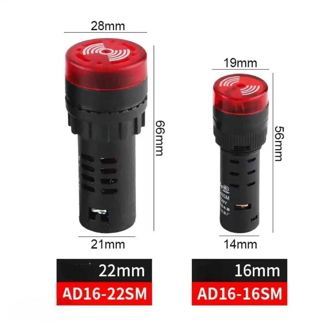 Chuông kim loại quang âm công nghiệp 24V - 16mm/19mm/22mm: Chất lượng đỉnh cao hình ảnh 20-description