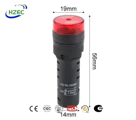 Chuông kim loại quang âm công nghiệp 24V - 16mm/19mm/22mm: Chất lượng đỉnh cao hình ảnh 1-description