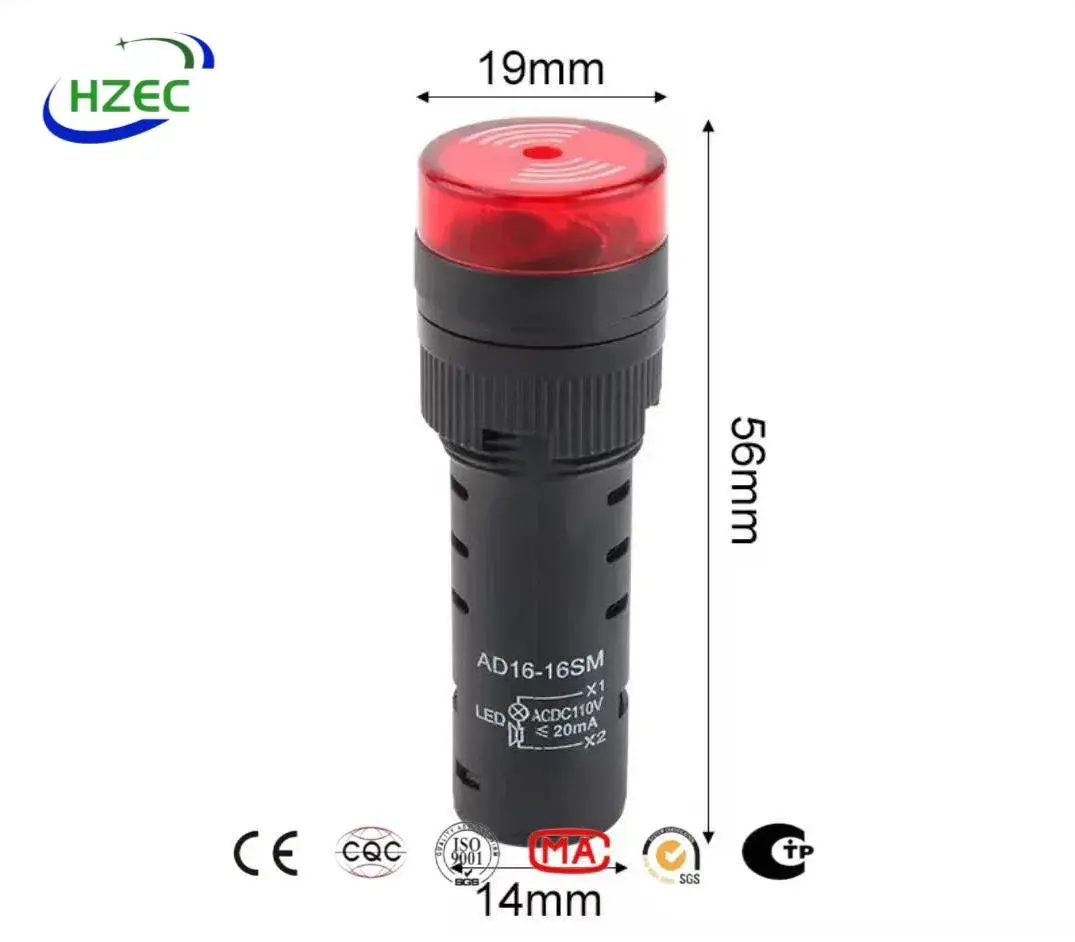 Chuông kim loại quang âm công nghiệp 24V - 16mm/19mm/22mm: Chất lượng đỉnh cao