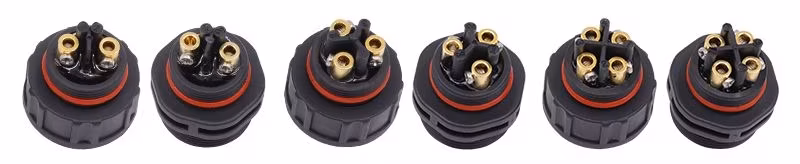 Đầu nối cáp Aohua M25 loại cố định bằng vít, chống nước IP68 300V nam điện 25A đến nữ dây nguồn hình ảnh 17-description