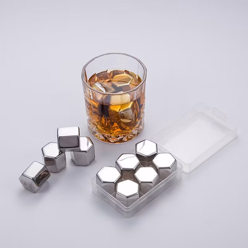 Khối đá lạnh thép không gỉ tùy chỉnh - phụ kiện trang trí quầy bar hình ảnh 17-description