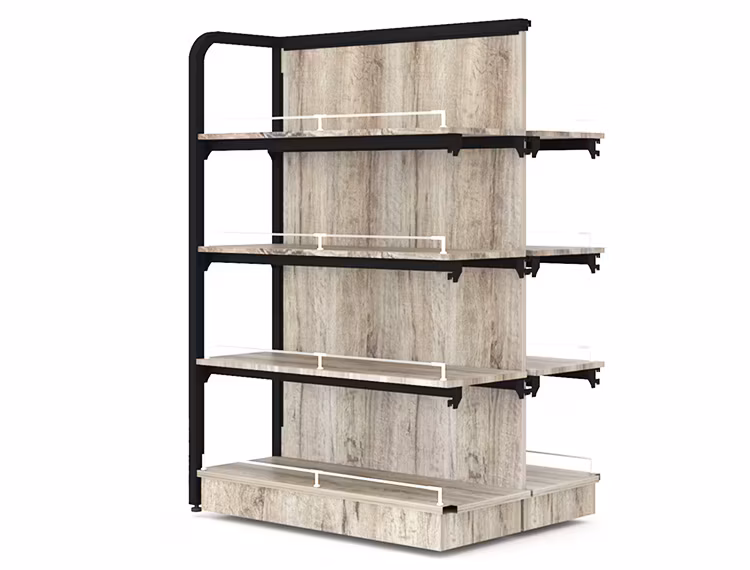 Đỡ trưng bày mỹ phẩm chất lượng cao từ thép và gỗ hình ảnh 17-description