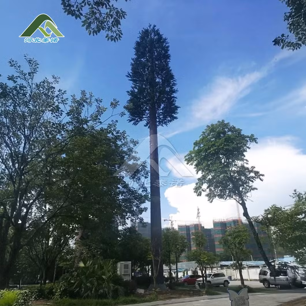 Tháp thép viễn thông Tainuo Trung Quốc: Sản phẩm tháp cây ngụy trang hình trụ từ nhà phân phối hình ảnh 17-description